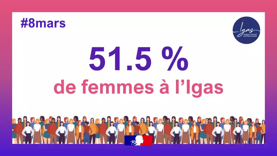 #8mars 51,5% de femmes à l'IGAS